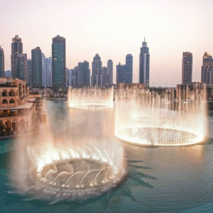 Dubai Fountain Lake Ride from Abu Dhabi